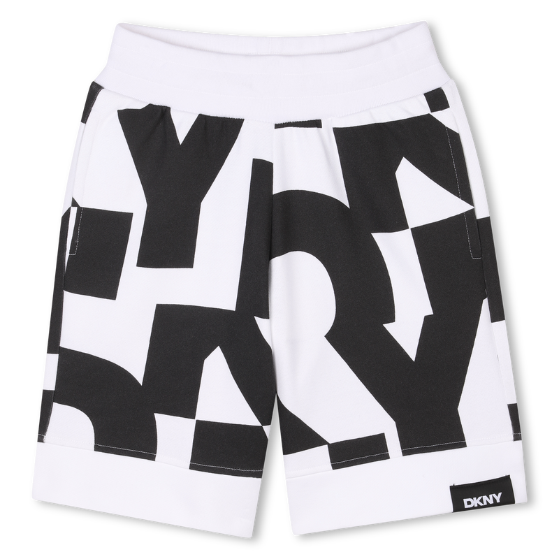 Bermudas de mulet&oacute;n de algod&oacute;n DKNY 
                        UNISEXO