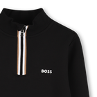 Sudadera stand-up con cremallera BOSS 
                    NI&Ntilde;O