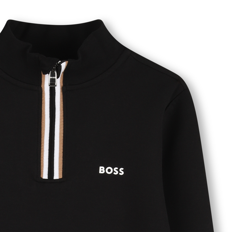 Sudadera stand-up con cremallera BOSS 
                        NI&Ntilde;O