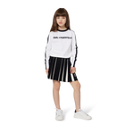 Falda plisada de punto KARL LAGERFELD KIDS 
                    NI&Ntilde;A