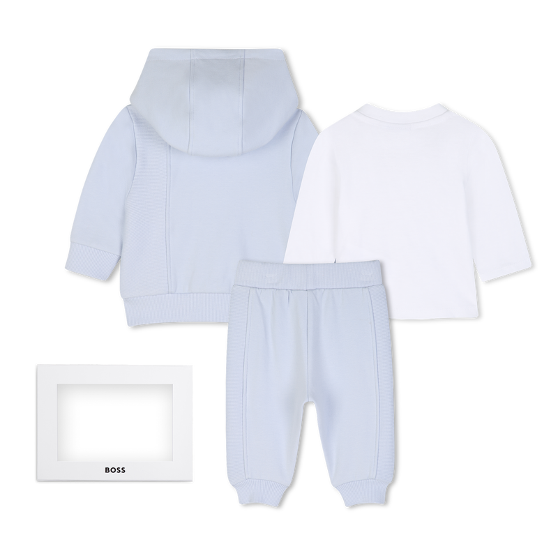 Conjunto de pantal&oacute;n, c&aacute;rdigan y camiseta BOSS 
                        NI&Ntilde;O
