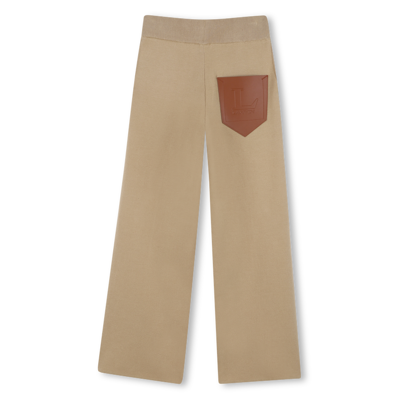 Pantalón de punto de pernera ancha LANVIN 
                        NIÑA