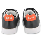 Zapatillas con rayas de velcro BOSS 
                    NI&Ntilde;O