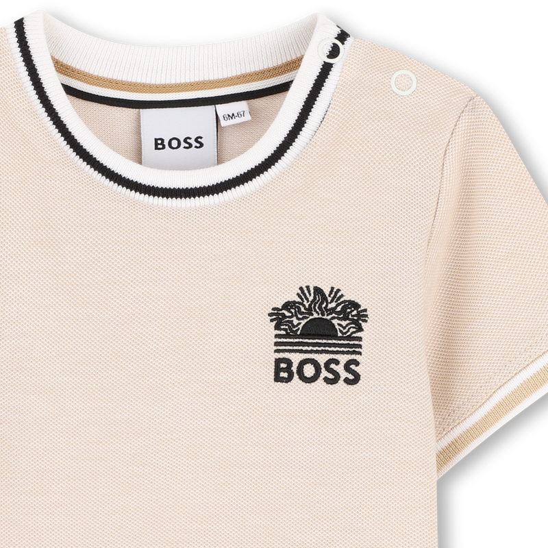 CAMISETA DE MANGA CORTA BOSS 
                        NI&Ntilde;O
