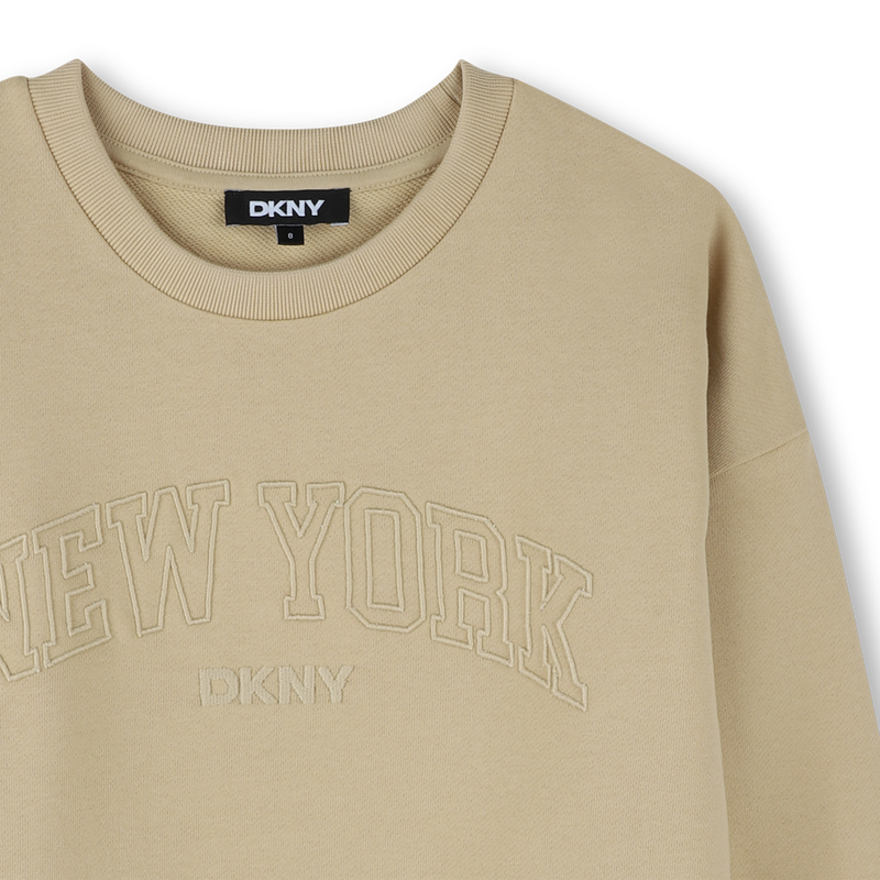 Sudadera de mulet&oacute;n de algod&oacute;n DKNY 
                        UNISEXO
