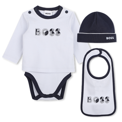 Conjunto de mono, peto y gorro BOSS NI&Ntilde;O