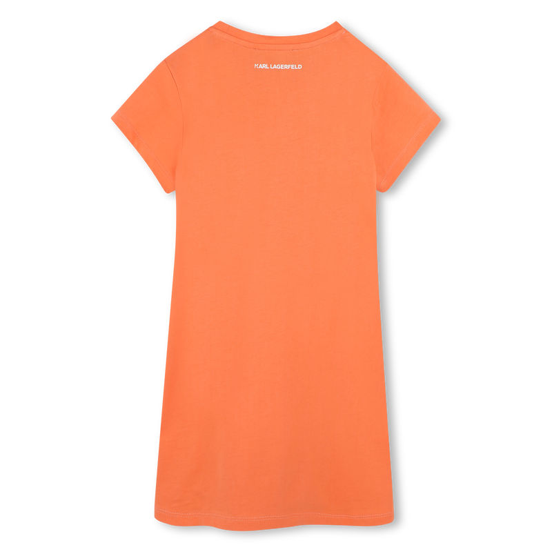 Vestido de manga corta bordado KARL LAGERFELD KIDS 
                        NI&Ntilde;A