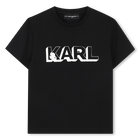 Camiseta de mangas cortas KARL LAGERFELD KIDS 
                    NI&Ntilde;O