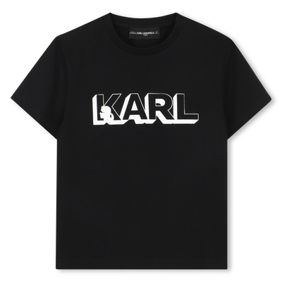 Camiseta de mangas cortas KARL LAGERFELD KIDS NI&Ntilde;O