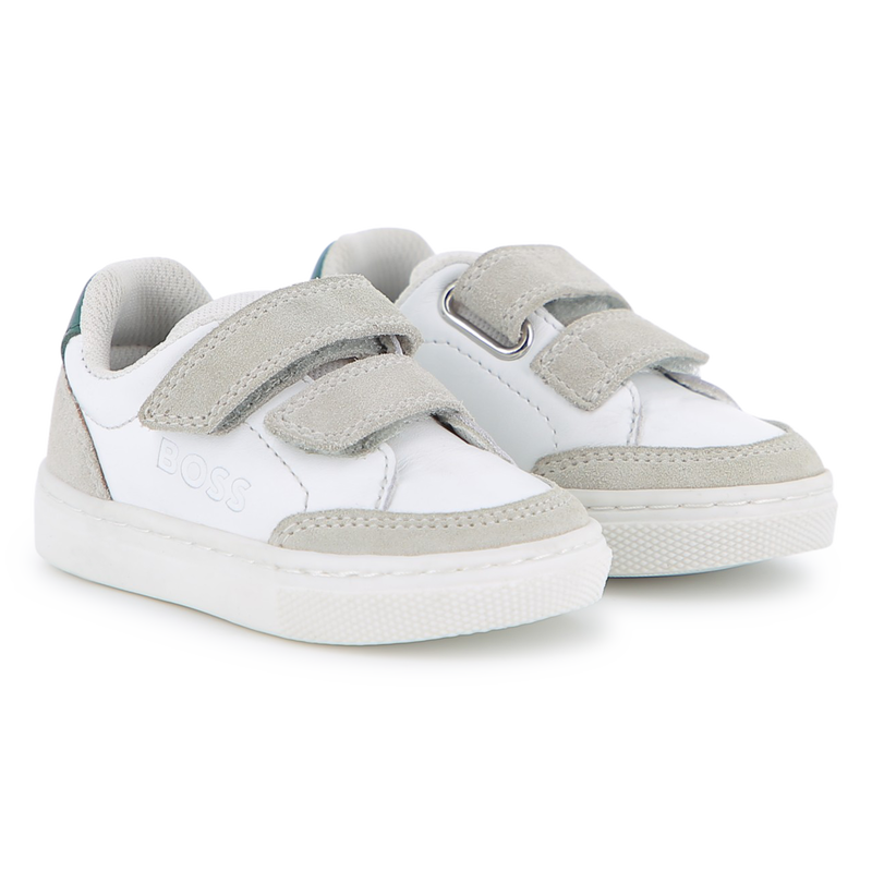 ZAPATILLAS CON RAYAS DE VELCRO BOSS 
                        NI&Ntilde;O