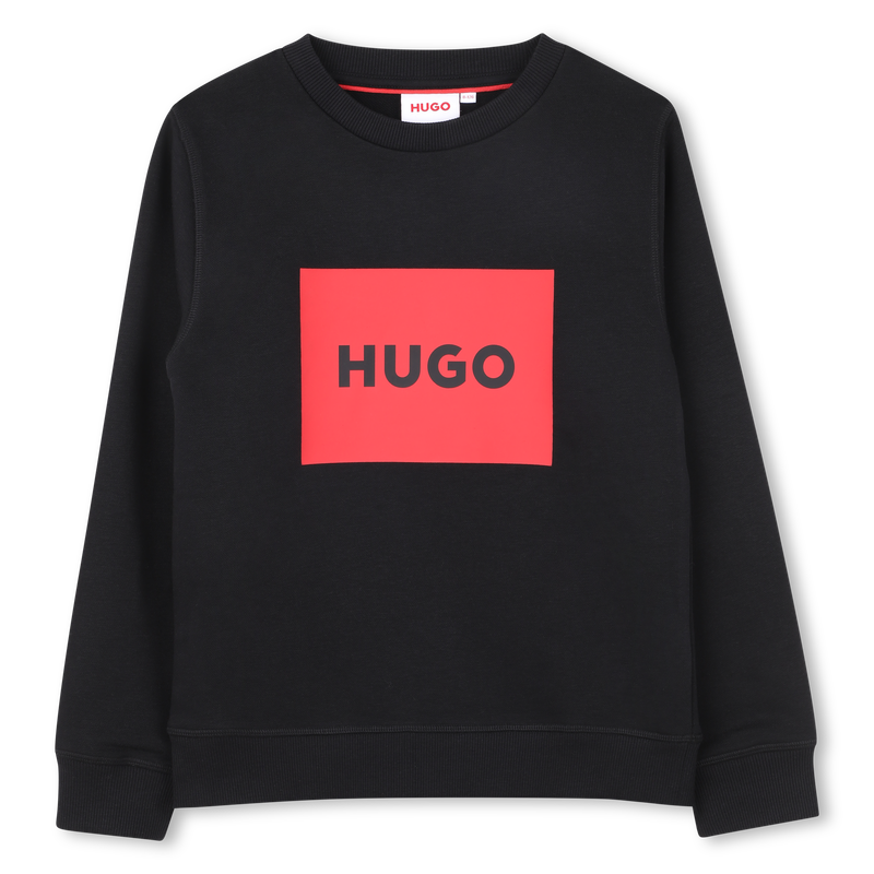 SUDADERA FLEECE HUGO 
                        NI&Ntilde;O