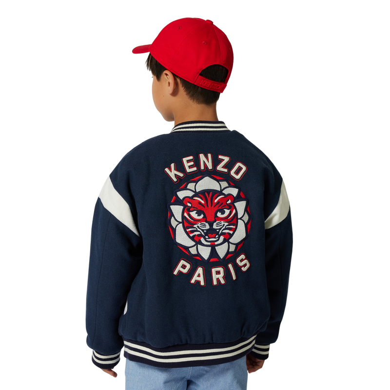 Gorra de algod&oacute;n bordada KENZO KIDS 
                        UNISEXO