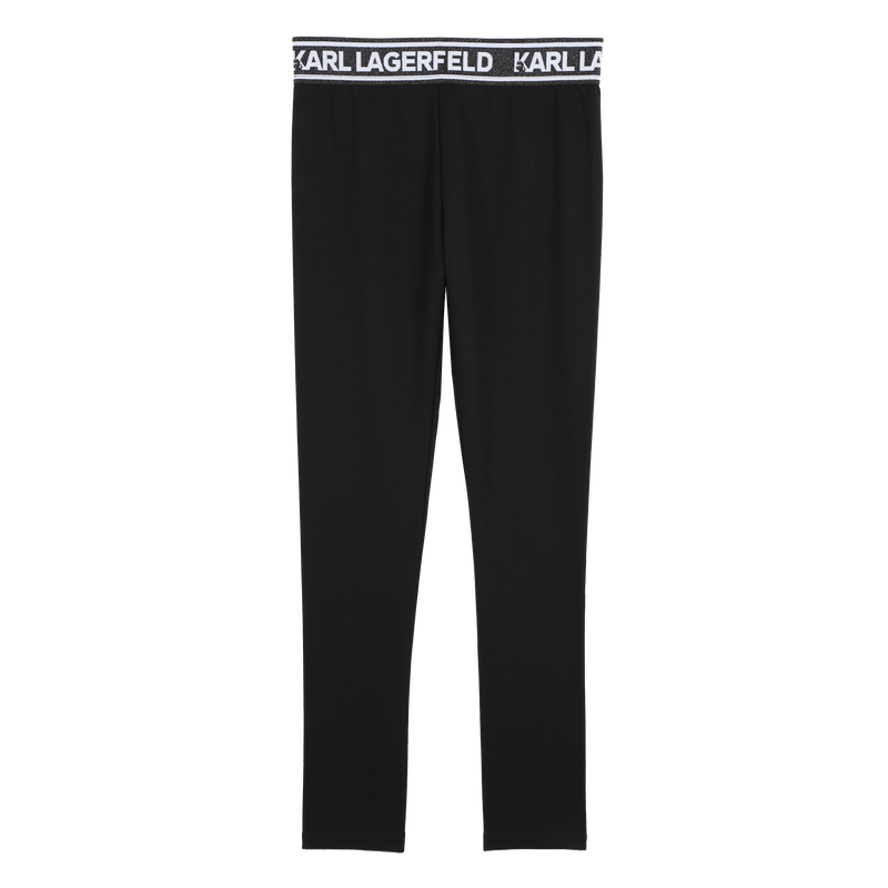 Leggings de cintura metalizada KARL LARGERFELD KIDS 
                        NI&Ntilde;A