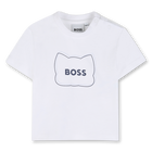 Conjunto camiseta + sudadera + pantal&oacute;n corto BOSS 
                    NI&Ntilde;O