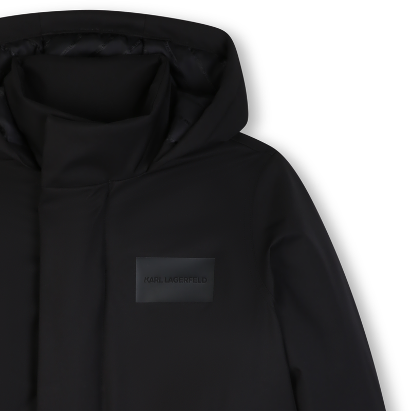 Parka con capucha KARL LAGERFELD KIDS 
                        NI&Ntilde;O