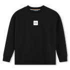 Sudadera fleece, NEGRO, hi-res