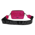 Bolso de mano textil recubierto de arrugas KARL LAGERFELD KIDS 
                    NI&Ntilde;A