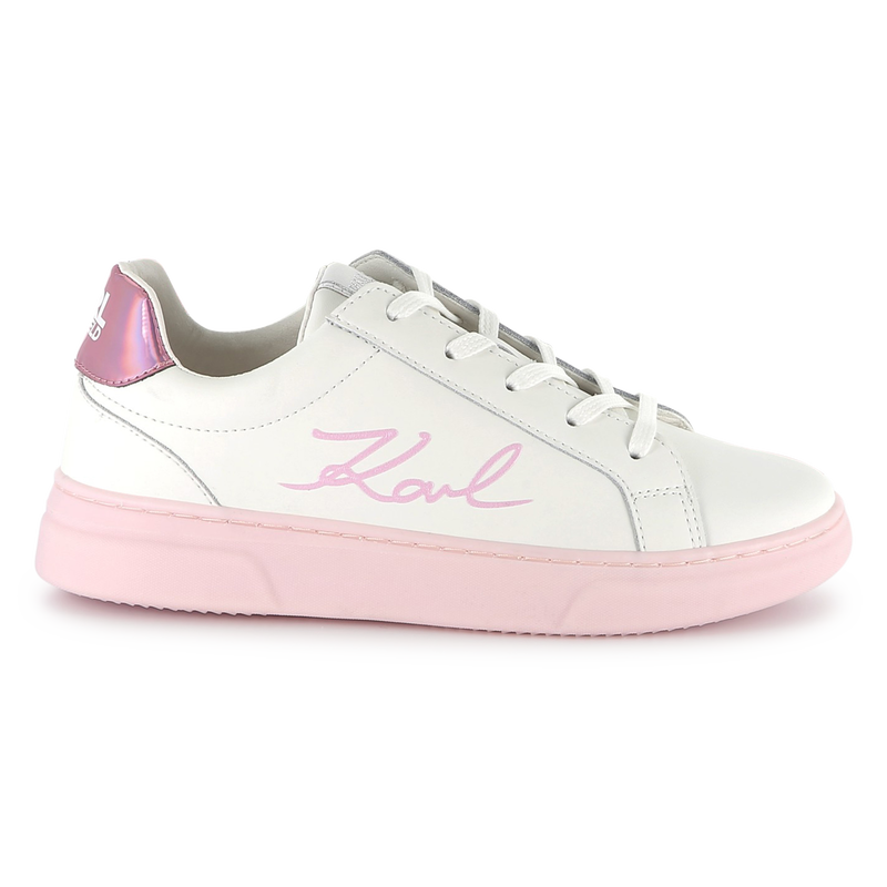 Zapatillas de cuero KARL LAGERFELD KIDS 
                        NI&Ntilde;A
