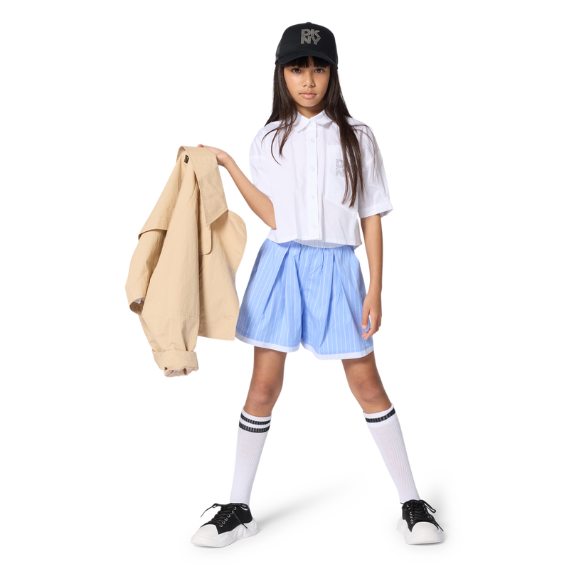 CAMISA DE MANGA CORTA DKNY 
                        NIÑA