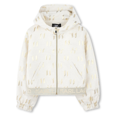 Sudadera con detalles dorados KARL LAGERFELD KIDS NI&Ntilde;A