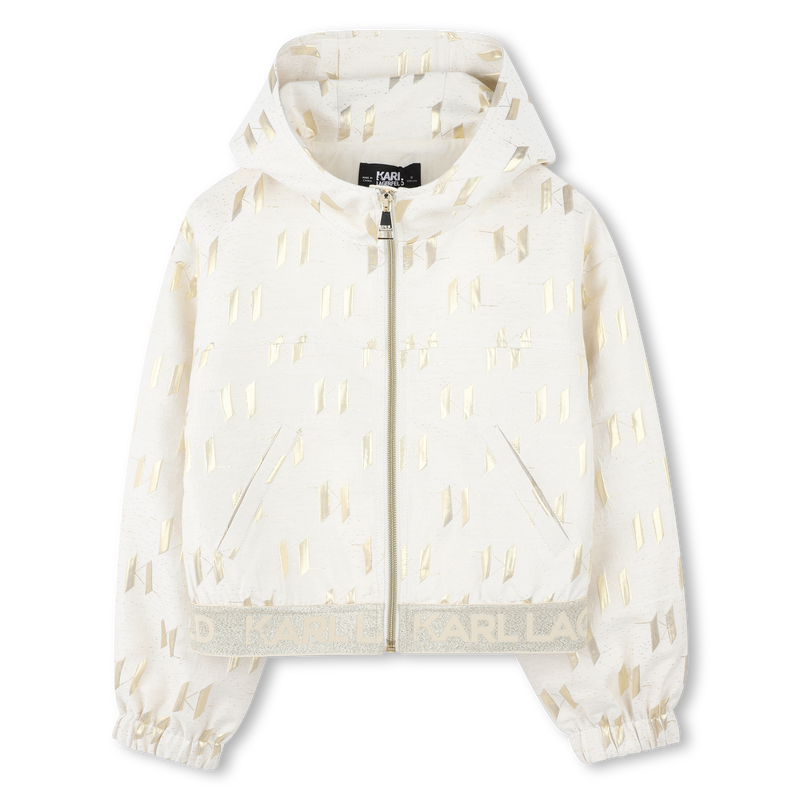 Sudadera con detalles dorados KARL LAGERFELD KIDS 
                        NI&Ntilde;A