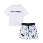 Conjunto de camiseta y ba&ntilde;ador KARL LAGERFELD KIDS 
                    NI&Ntilde;O