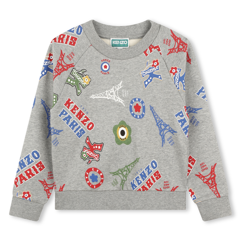 Su&eacute;ter de mulet&oacute;n estampado KENZO KIDS 
                        NI&Ntilde;O