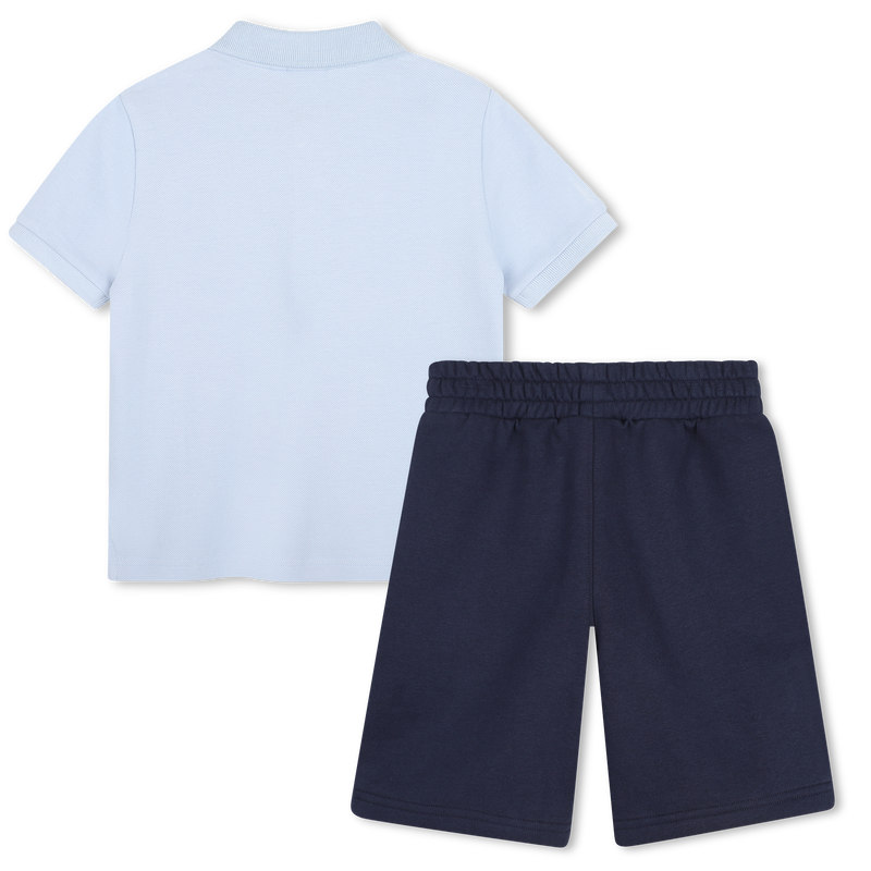 CONJUNTO POLO + PANTAL&Oacute;N CORTO BOSS 
                        NI&Ntilde;O