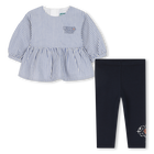 Conjunto de blusa + legging KENZO KIDS 
                    NI&Ntilde;A