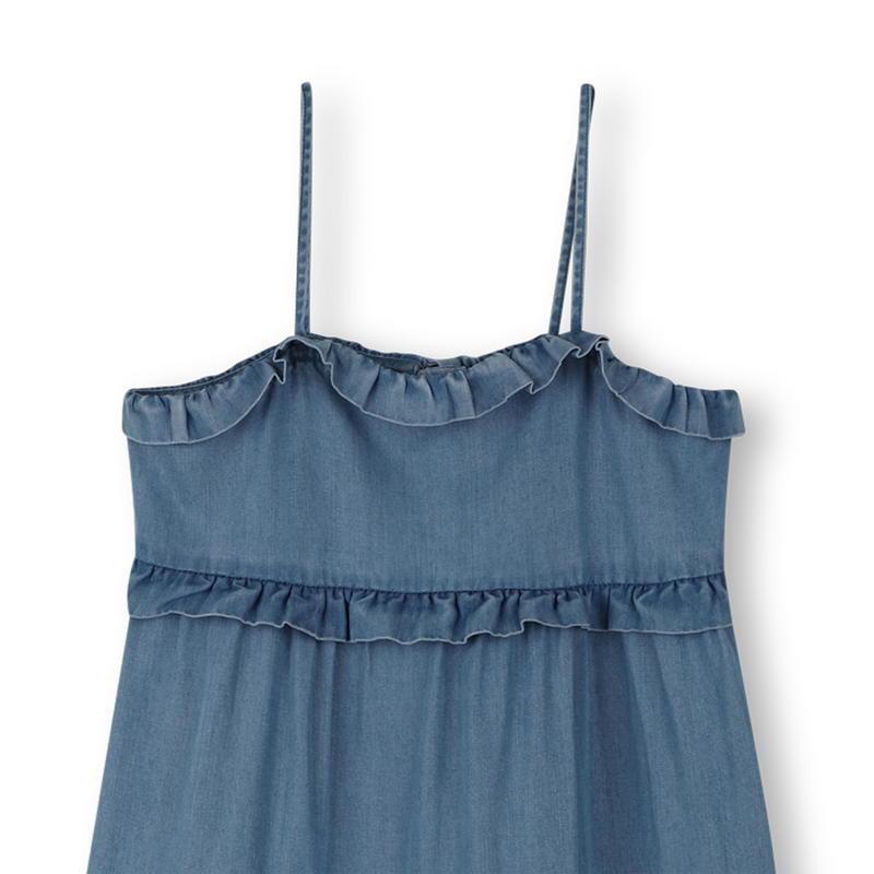 VESTIDO LARGO CON TIRANTES MICHAEL KORS 
                        NI&Ntilde;A