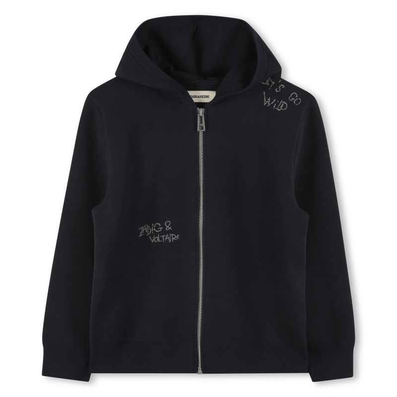 C&aacute;rdigan de punto con capucha ZADIG & VOLTAIRE 
                        NI&Ntilde;O