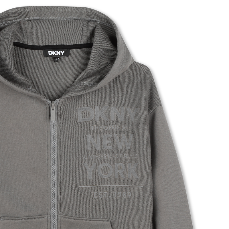 Chaqueta de mulet&oacute;n de algod&oacute;n DKNY 
                        NI&Ntilde;O