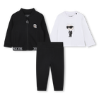 Conjunto de tres piezas KARL LAGERFELD KIDS 
                    NI&Ntilde;O