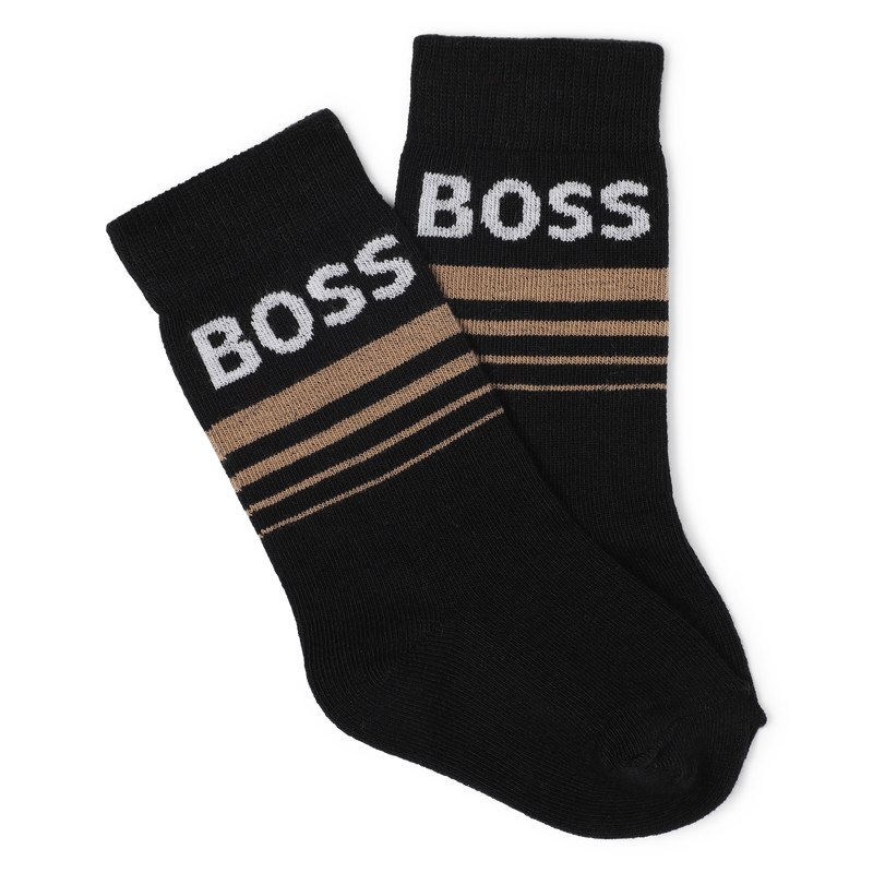 Pack de 2 pares de calcetines BOSS 
                        NI&Ntilde;O