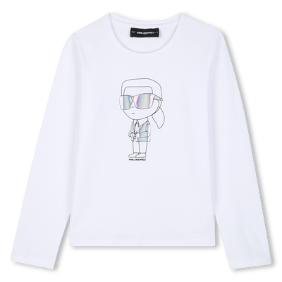 Camiseta de manga larga KARL LAGERFELD KIDS NI&Ntilde;A