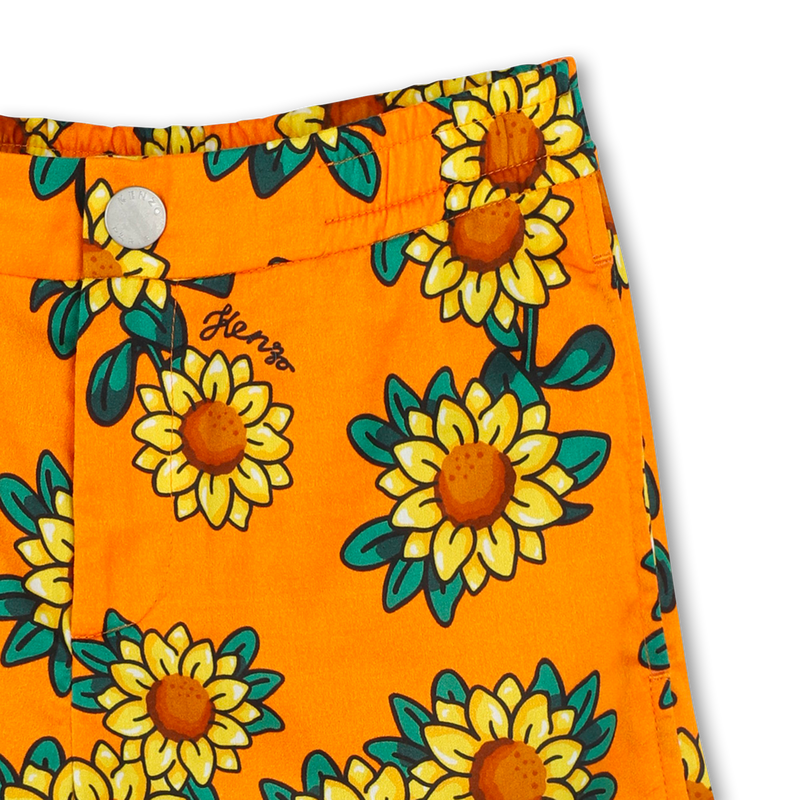 Bermudas de sat&eacute;n estampadas KENZO KIDS 
                        NI&Ntilde;O