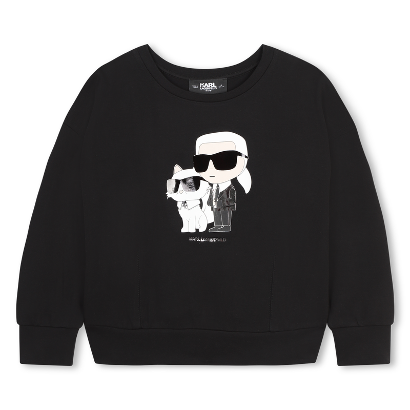 Sudadera estampada KARL LAGERFELD KIDS 
                        NI&Ntilde;A