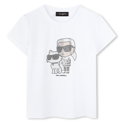 Camiseta de manga corta KARL LAGERFELD KIDS NI&Ntilde;A