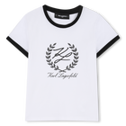Camiseta de manga corta KARL LAGERFELD KIDS 
                    NI&Ntilde;A