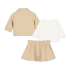 Conjunto de c&aacute;rdigan, camiseta y falda MICHAEL KORS 
                    NI&Ntilde;A