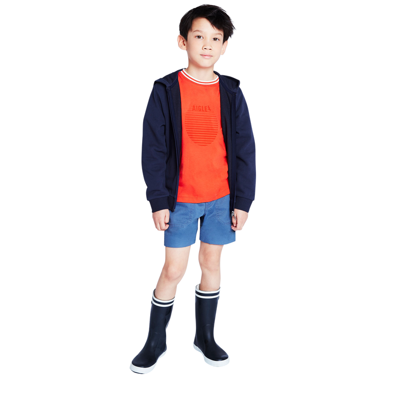 Camiseta estampada con rayas