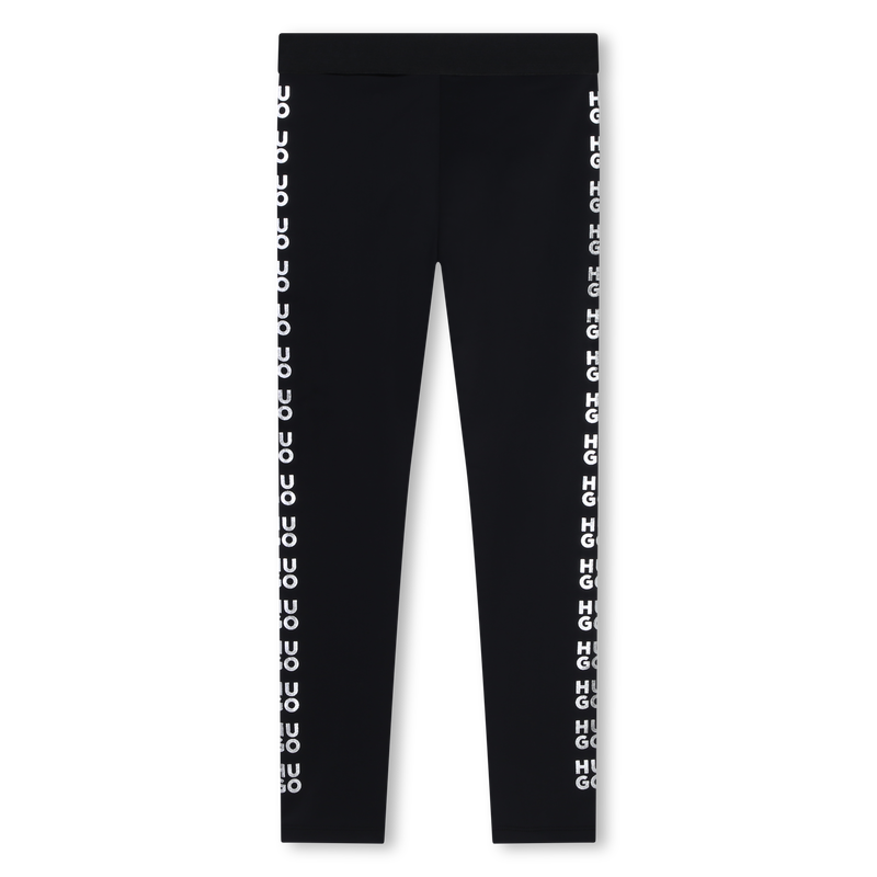 Leggings con logos brillantes HUGO 
                        NI&Ntilde;A
