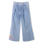 Pantal&oacute;n vaquero ancho bordado BILLIEBLUSH 
                    NI&Ntilde;A