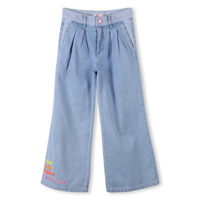 Pantal&oacute;n vaquero ancho bordado BILLIEBLUSH NI&Ntilde;A