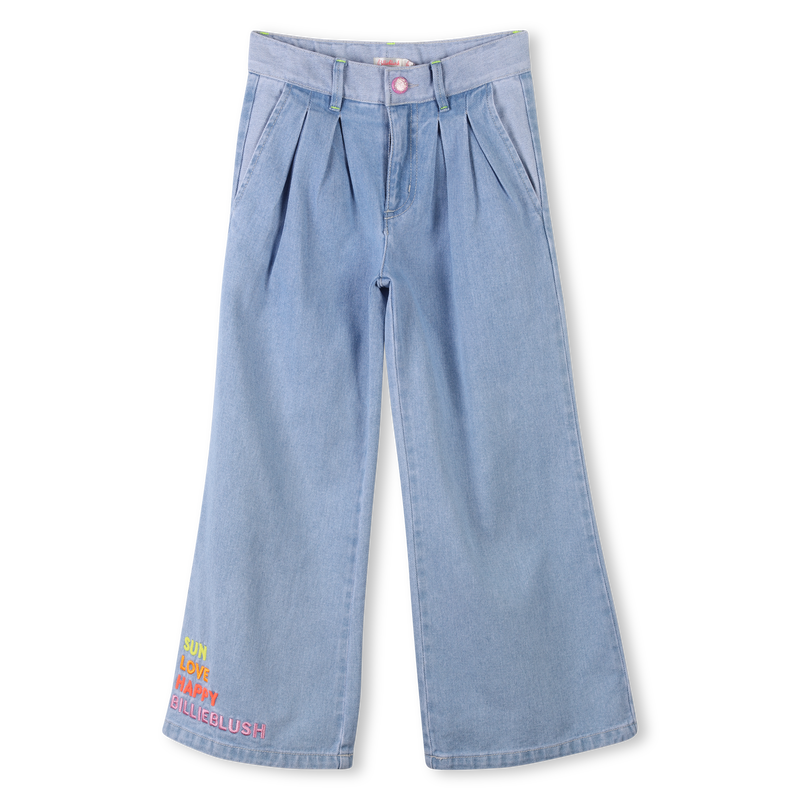 Pantal&oacute;n vaquero ancho bordado BILLIEBLUSH 
                        NI&Ntilde;A