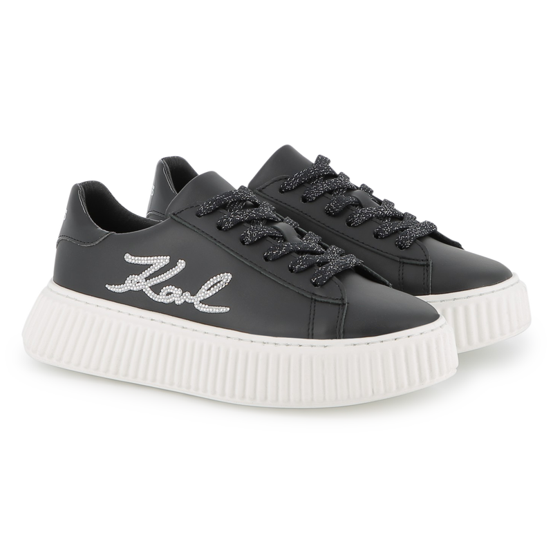 Zapatillas bajas con cordones KARL LAGERFELD KIDS 
                        NI&Ntilde;A