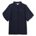 Vestido de sat&eacute;n arrugado BOSS 
                    NI&Ntilde;A