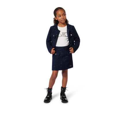 Falda corta de tweed MICHAEL KORS NIÑA