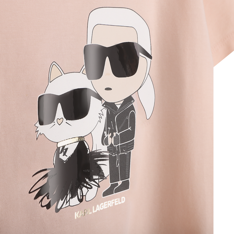 Camiseta de mangas cortas KARL LAGERFELD KIDS 
                        NI&Ntilde;A