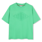 Camiseta de algod&oacute;n deste&ntilde;ida HUGO 
                    NI&Ntilde;O